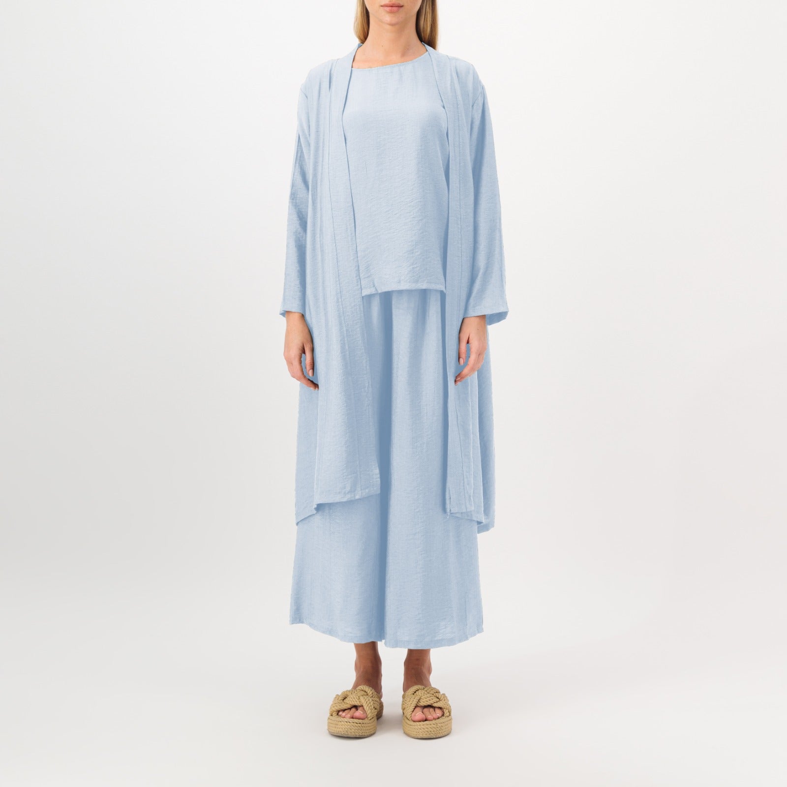 Powder Blue | All Day Closet Set of 3 - Comfortable style in attractive colors -arabian outfit - casual setcasual set - all day outfits - closet fashion store