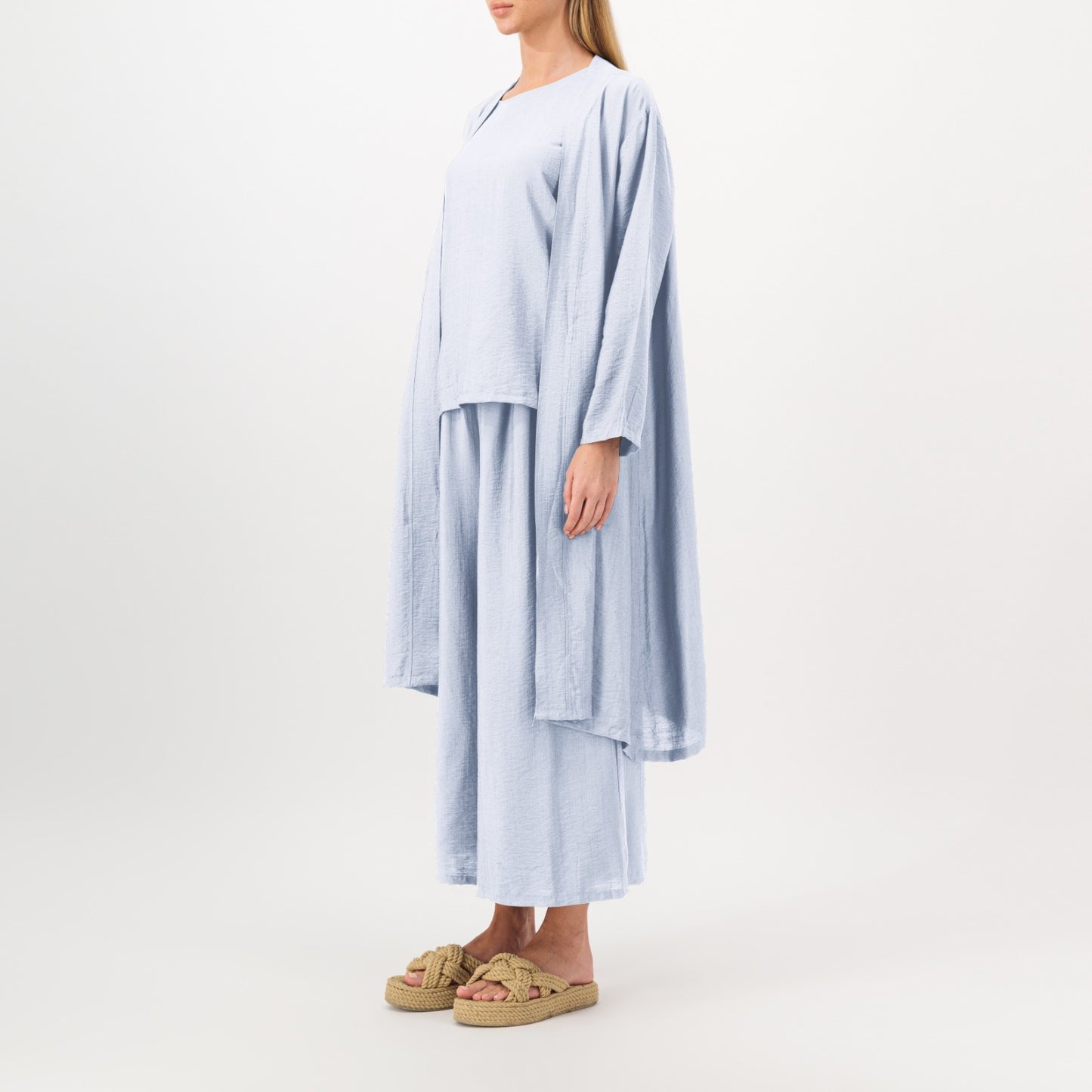 Powder Blue | All Day Closet Set of 3 - Comfortable style in attractive colors -arabian outfit - casual setcasual set - all day outfits - closet fashion store